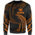 Samoa Polynesian Sweater - Orange Tribal Wave Unisex Orange - Polynesian Pride