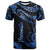 Vanuatu Polynesian T Shirt Polynesian Tattoo Blue Version Unisex Blue - Polynesian Pride