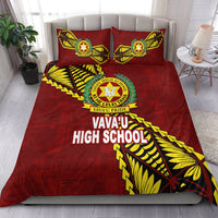 Tonga Vava'u High School Tongan Patterns Bedding Set - LT12 Red - Polynesian Pride
