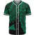 Tokelau Polynesian Baseball Shirt - Tribal Wave Tattoo Green Unisex Green - Polynesian Pride