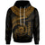 Tuvalu Polynesian Hoodie Tuvalu Waves (Golden) Unisex Golden - Polynesian Pride