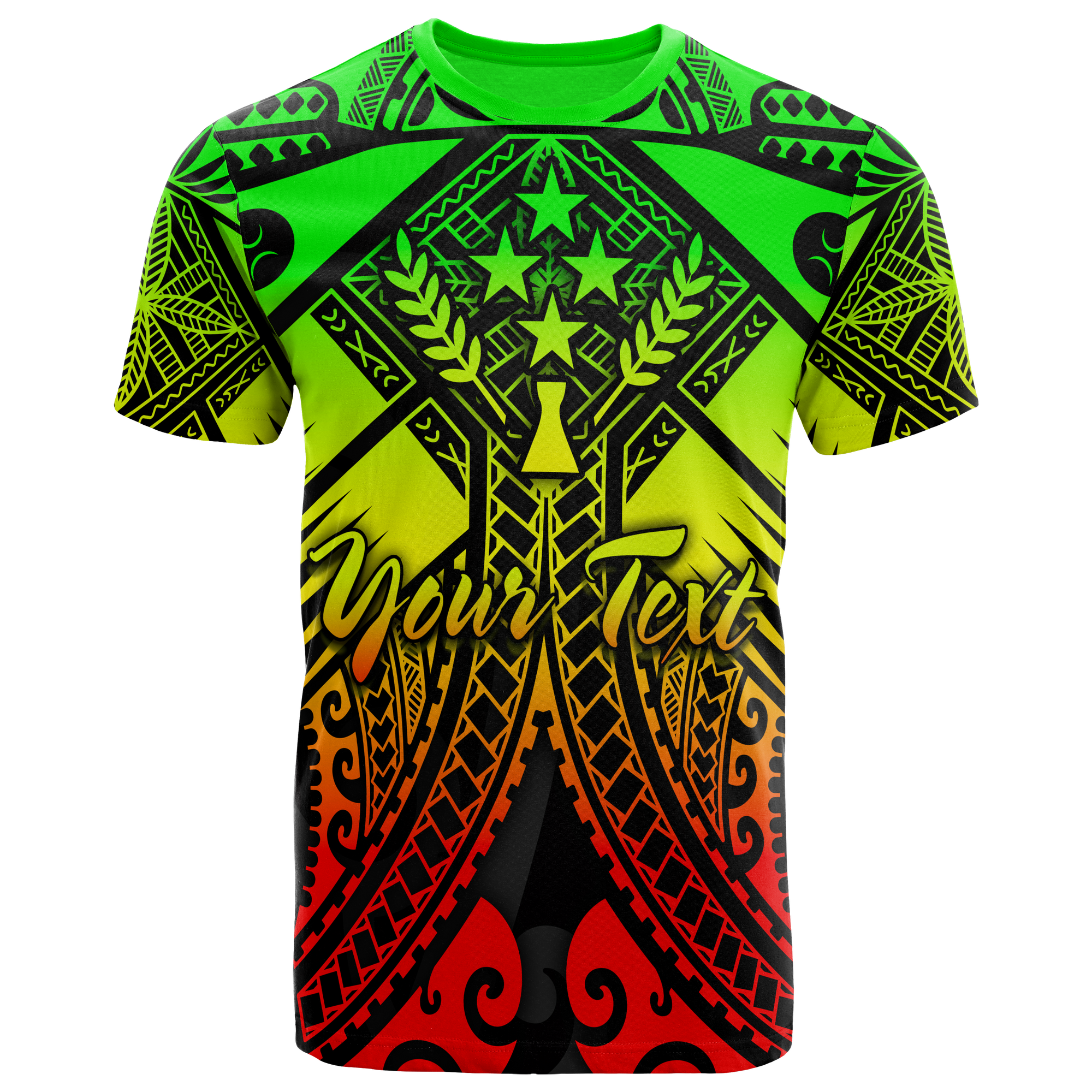 Kosrae Custom T Shirts Reggae Seal with Polynesian Tattoo Unisex Reggae - Polynesian Pride