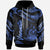 Vanuatu Hoodie Polynesian Tattoo Blue Version Unisex Blue - Polynesian Pride