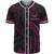 Pohnpei Polynesian Baseball Shirt - Pink Tribal Wave Unisex Pink - Polynesian Pride