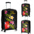 Wallis and Futuna Polynesian Luggage Covers - Plumeria Tribal Black - Polynesian Pride