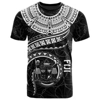 Fiji Polynesian T Shirt Fijian Waves (White) Unisex White - Polynesian Pride