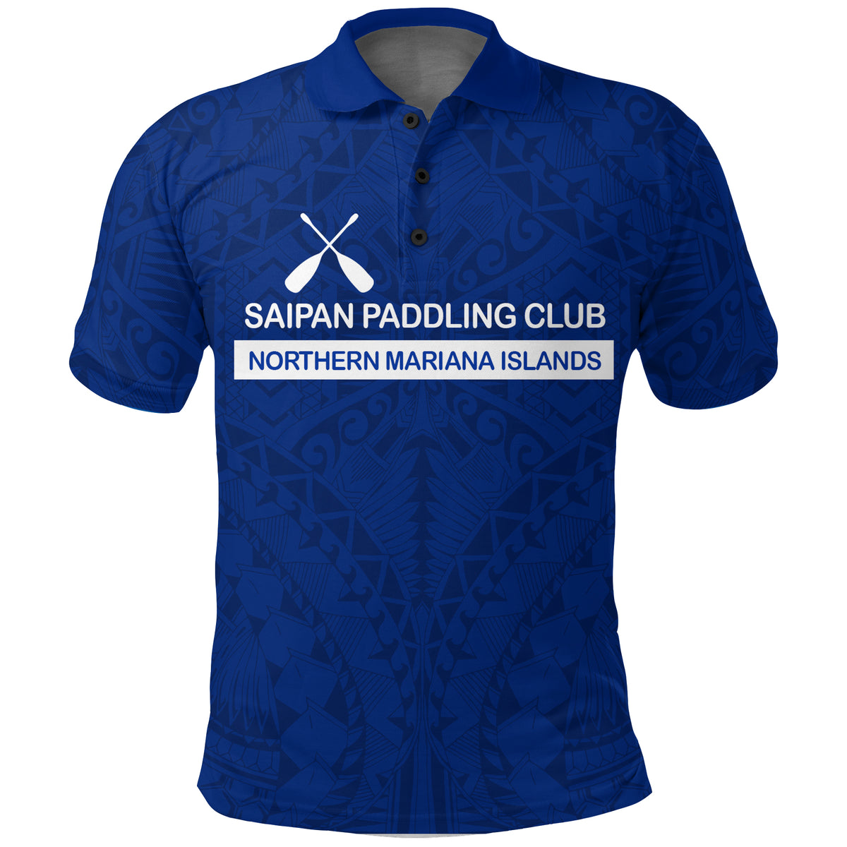 Custom Saipan Paddling Club Spc Polo Shirt LT12 Unisex Blue - Polynesian Pride