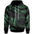 Cook Islands Hoodie Polynesian Tattoo Green Version Unisex Green - Polynesian Pride