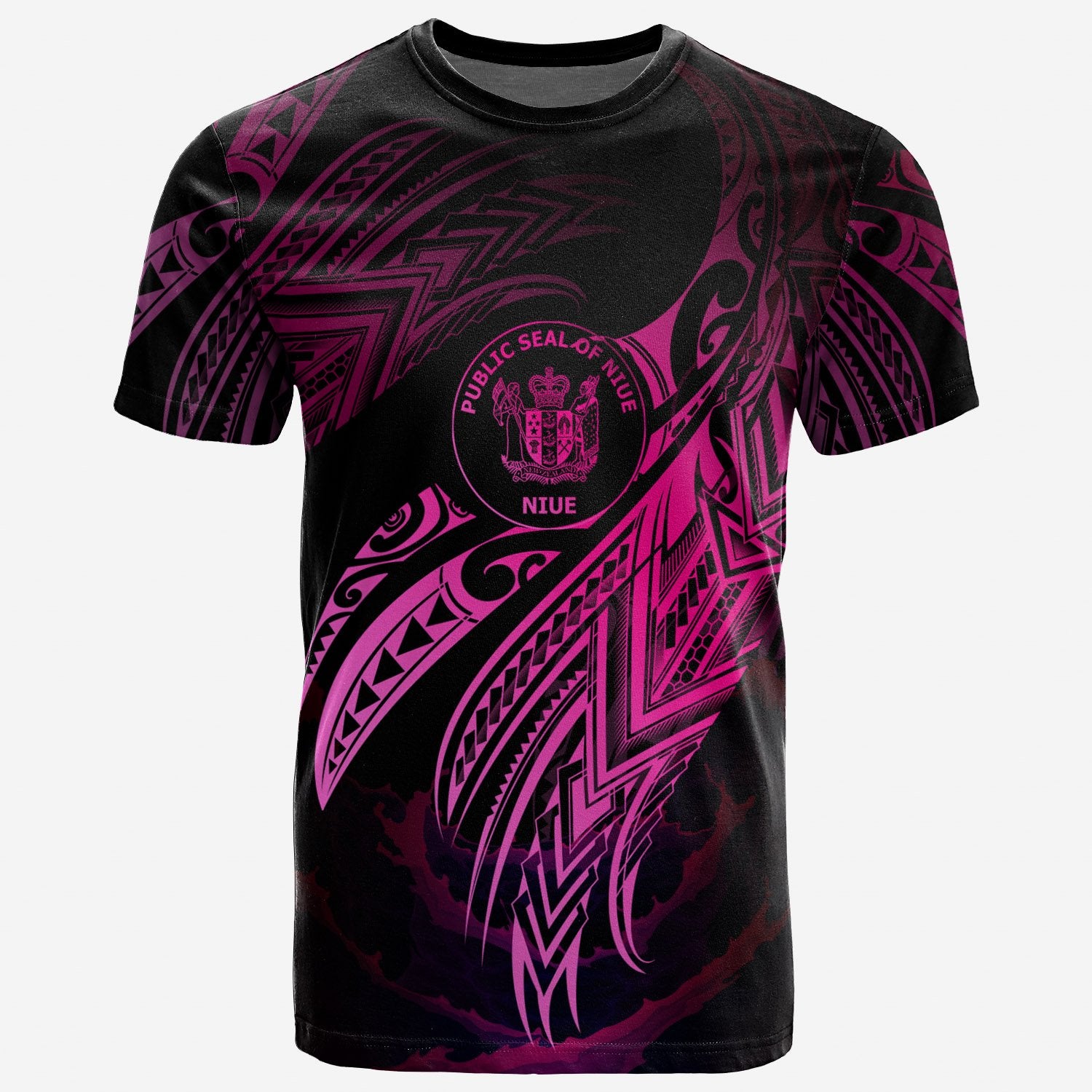 Niue Polynesian T Shirt Niue Legend Pink Version Unisex Pink - Polynesian Pride