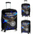 American Samoa Polynesian Luggage Covers - Eagle With Flame Blue Blue - Polynesian Pride