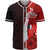 Wallis and Futuna Polynesian Baseball Shirt - Coat Of Arm With Hibiscus Unisex Red - Polynesian Pride