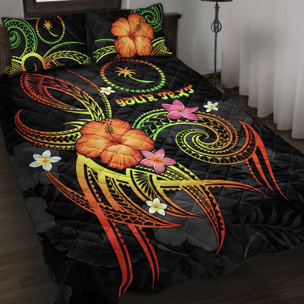 Chuuk Polynesian Personalised Quilt Bed Set - Legend of Chuuk (Reggae) Art - Polynesian Pride