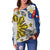 Philippines Filipino Tribal Eagle Women Off Shoulder Sweater - LT2 Women WHITE - Polynesian Pride