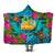 Guam Hooded Blanket - Couple of Turtles Hooded Blanket Blue - Polynesian Pride