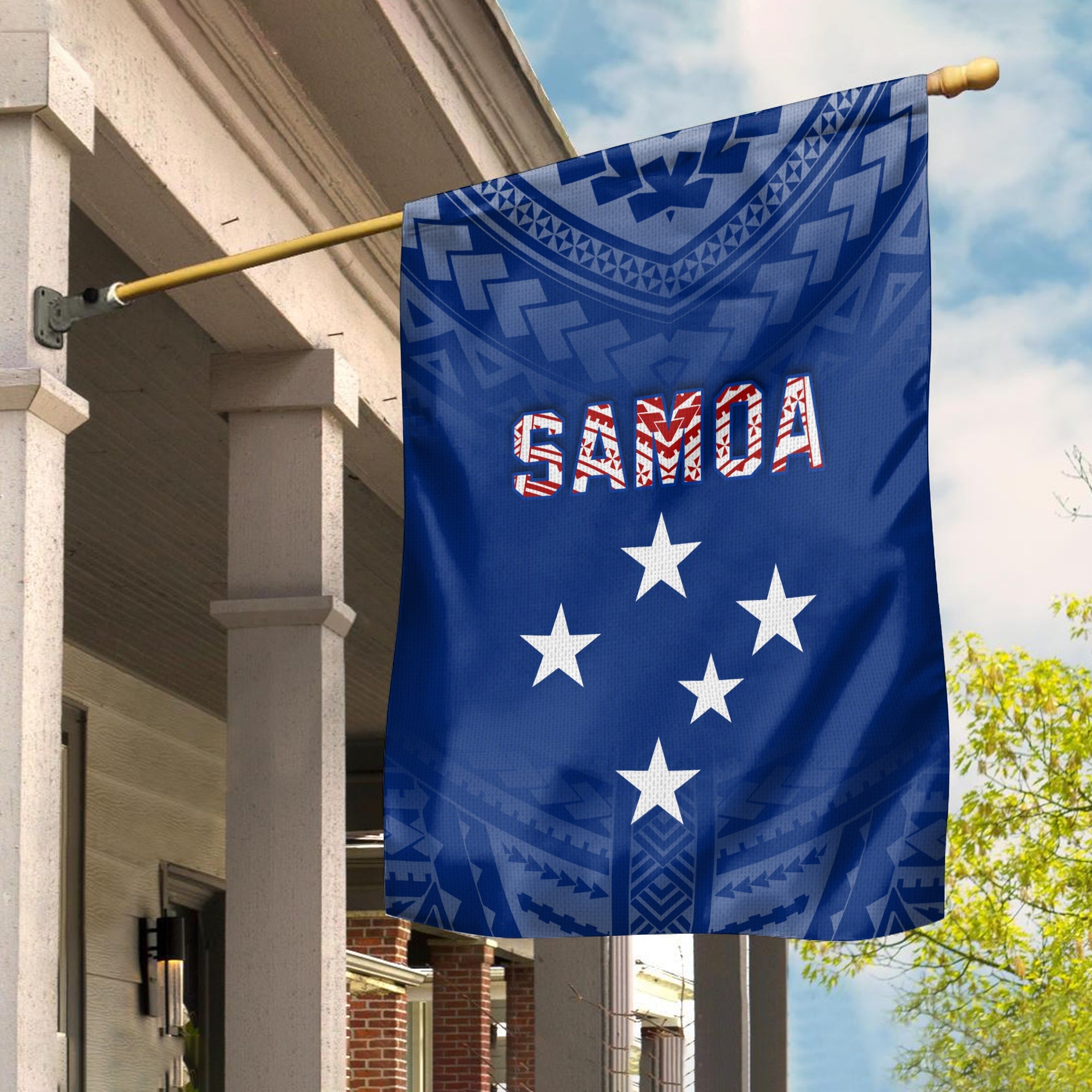 Samoa Flag Simple Polynesian LT13 - Polynesian Pride