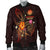 Marshall Islands Polynesian Men's Bomber Jacket - Legend of Marshall Islands (Red) - Polynesian Pride