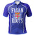 Fiji Polynesian Polo Shirt Shield 50th Fijian Roots Unisex BLUE - Polynesian Pride