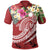 Marshall Islands Polynesian Polo Shirt Summer Plumeria (Red) Unisex Red - Polynesian Pride