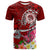 FSM T Shirt Turtle Plumeria (Red) Unisex Red - Polynesian Pride