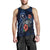 Chuuk Polynesian Men Tank Top - Blue Turtle Hibiscus - Polynesian Pride