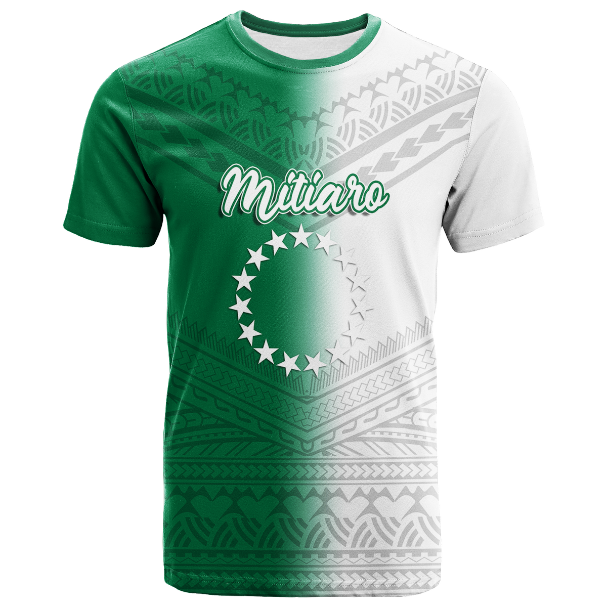 Custom Mitiaro Cook Islands Pride T Shirt LT12 Unisex Green - Polynesian Pride