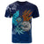 American Samoa Polynesian T Shirt Blue Polynesian Eagle Unisex Blue - Polynesian Pride