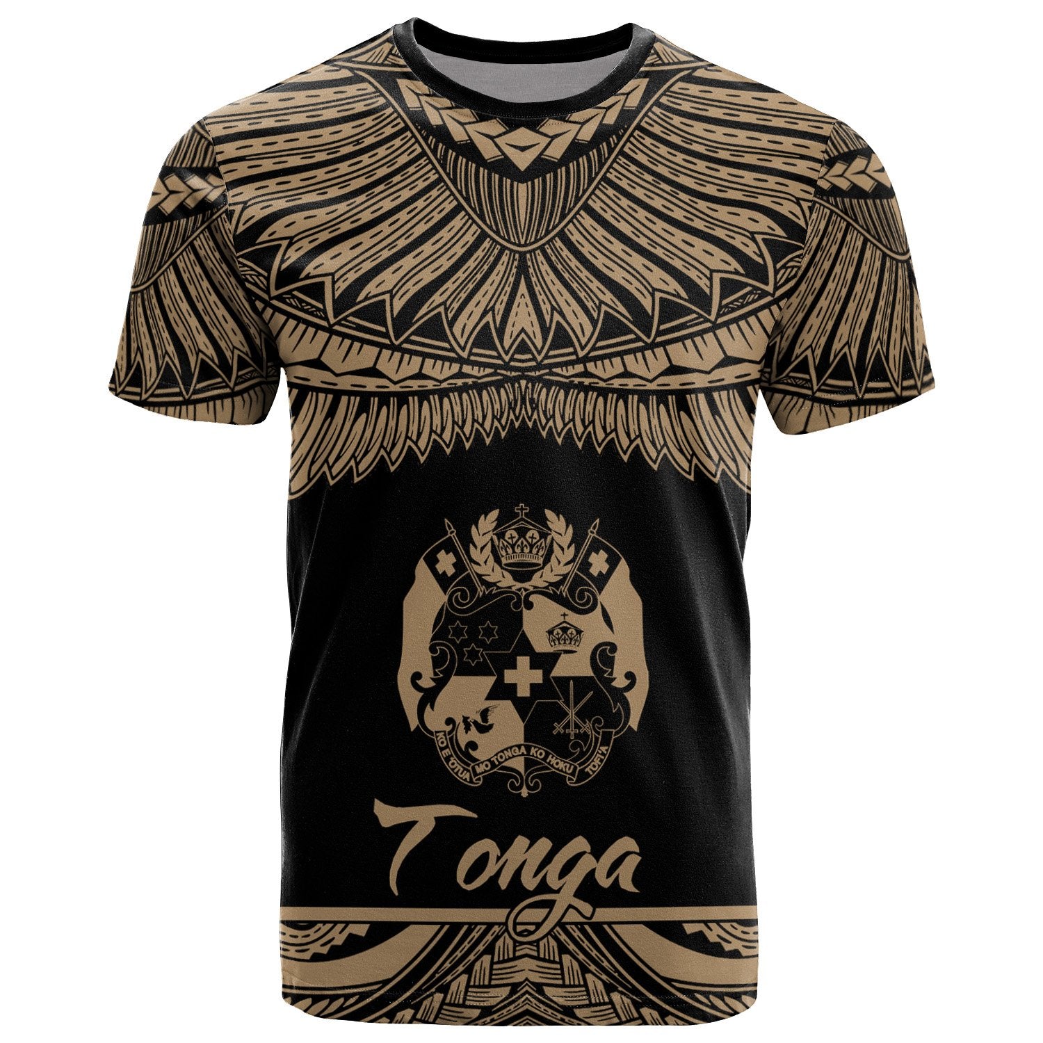 Tonga Polynesian T Shirt Tonga Pride Gold Version Unisex Art - Polynesian Pride