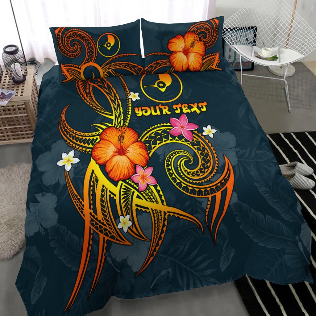 YAP Polynesian Personalised Bedding Set - Legend of YAP (Blue) - Polynesian Pride