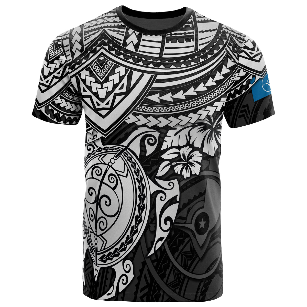 Yap Polynesian T Shirt White Turtle Unisex White - Polynesian Pride