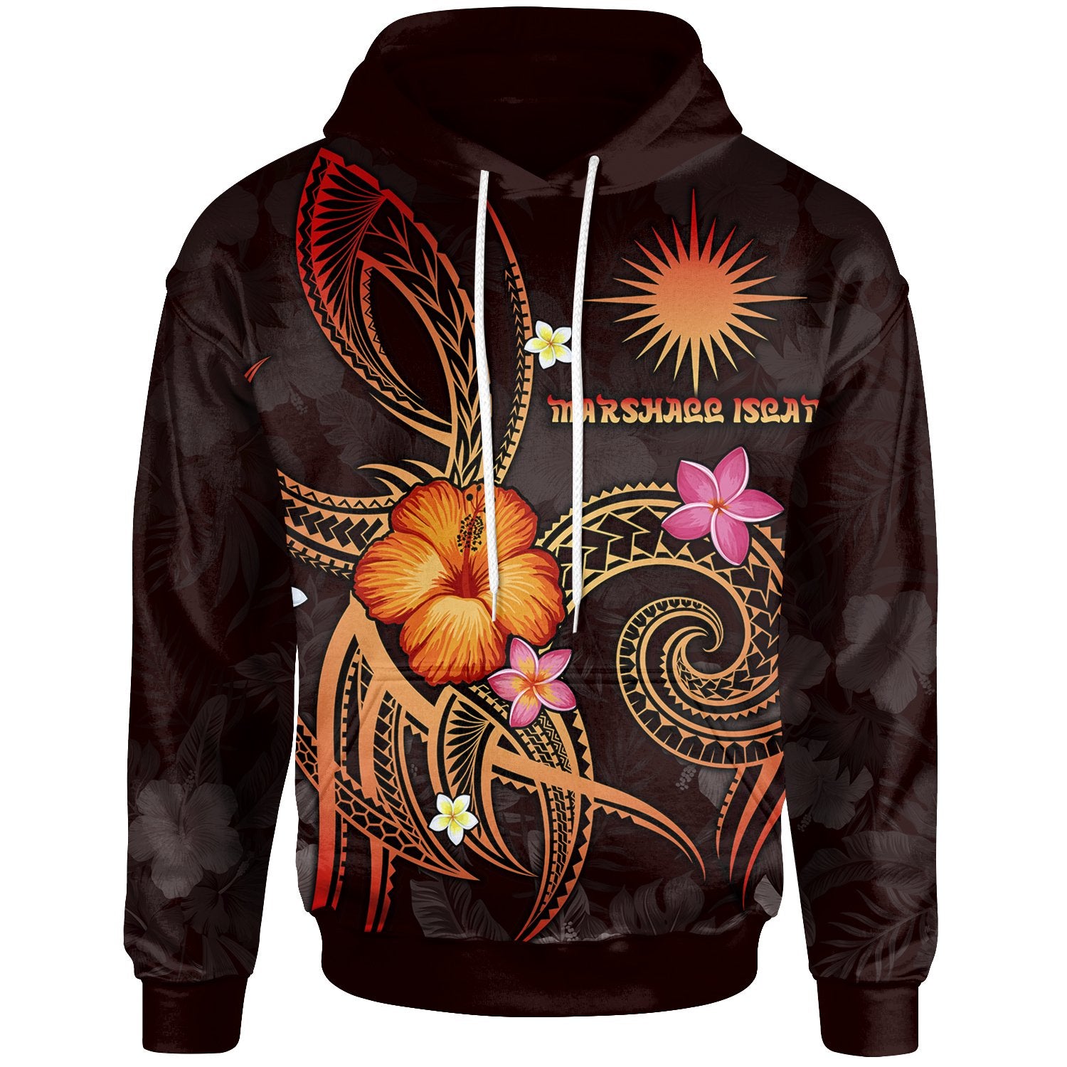 Marshall Islands Polynesian Hoodie Legend of Marshall Islands (Red) Unisex Red - Polynesian Pride