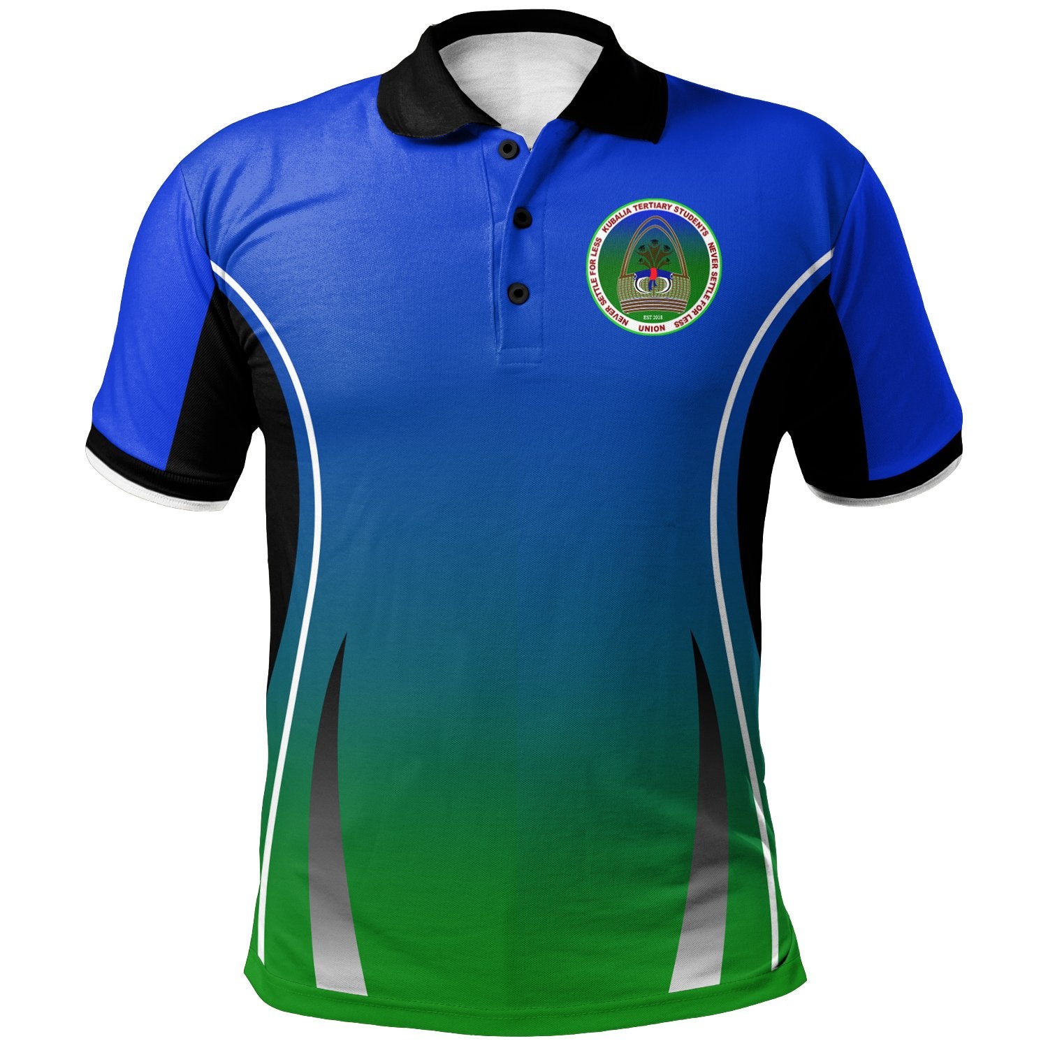 Kubalia Tertiary Students Custom Polo Shirt Unisex Blue Green - Polynesian Pride