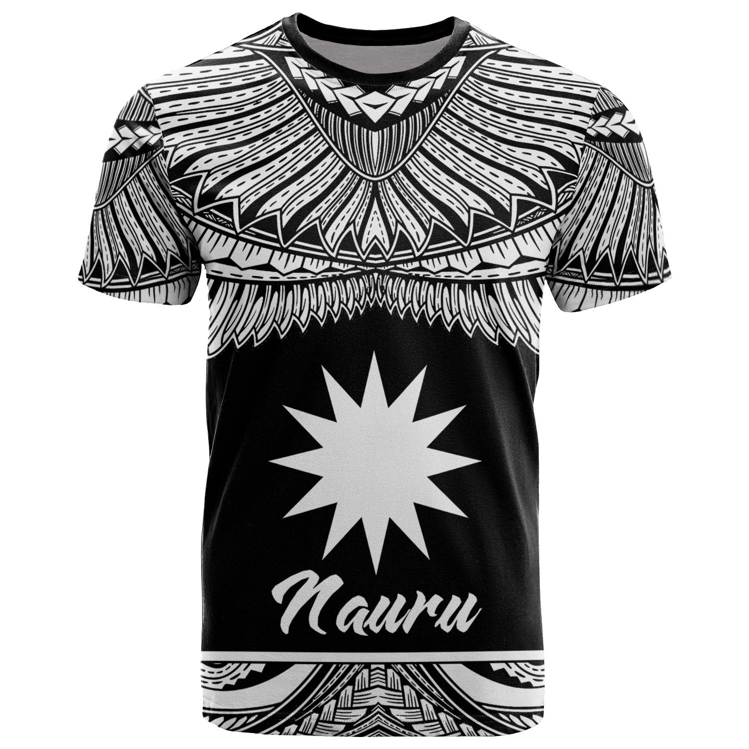 Nauru Polynesian T Shirt Nauru Pride White Version Unisex White - Polynesian Pride