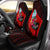 Guam Cae Seat Covers - Polynesian Hook And Hibiscus (Red) Universal Fit Red - Polynesian Pride