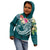 Tonga Polynesian Hoodie Summer Plumeria (Turquoise) - Polynesian Pride