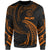 Palau Polynesian Sweater - Orange Tribal Wave Unisex Orange - Polynesian Pride