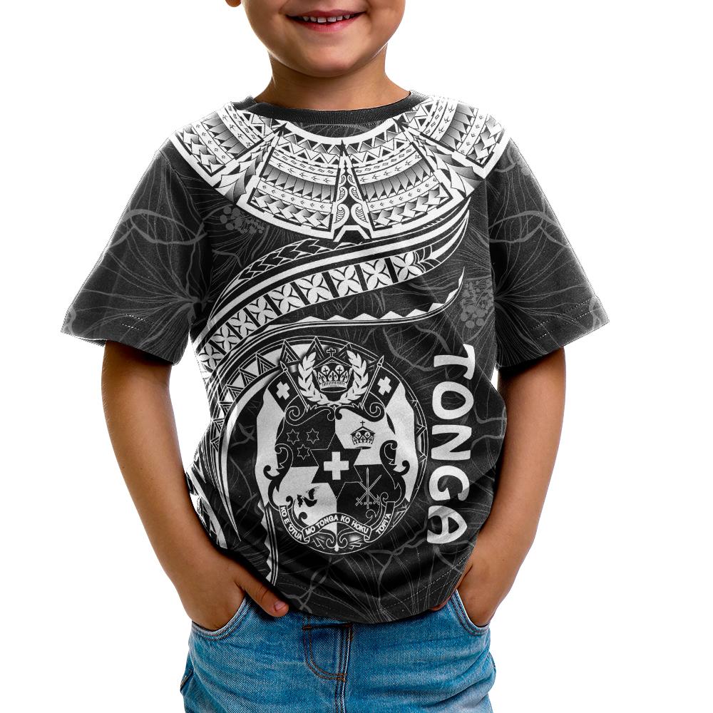 Tonga Polynesian T Shirt Tonga Waves (White) - Polynesian Pride