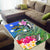 South Sea Islanders Kanakas Hibiscus Polynesia Area Rug - LT2 BLUE - Polynesian Pride