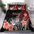 Pohnpei Bedding Set - Polynesian Hibiscus Pattern Style Red - Polynesian Pride