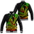 (Custom Personalised) Hawaii Fish Hook Polynesian Tribal Reggae Baseball Jacket - LT12 Unisex Reggae - Polynesian Pride