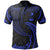 Yap Micronesia Polo Shirt Blue Tribal Wave Unisex Blue - Polynesian Pride