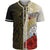 Marshall Islands Polynesian Baseball Shirt - Coat Of Arm With Hibiscus Gold Unisex Gold - Polynesian Pride