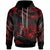 Tonga Hoodie Polynesian Tattoo Red Version Unisex Red - Polynesian Pride