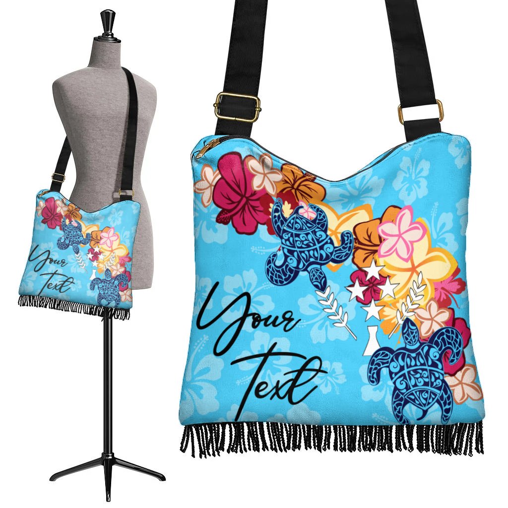 Kosrae Custom Personalised Boho Handbag - Tropical Style One Style One Size Blue - Polynesian Pride