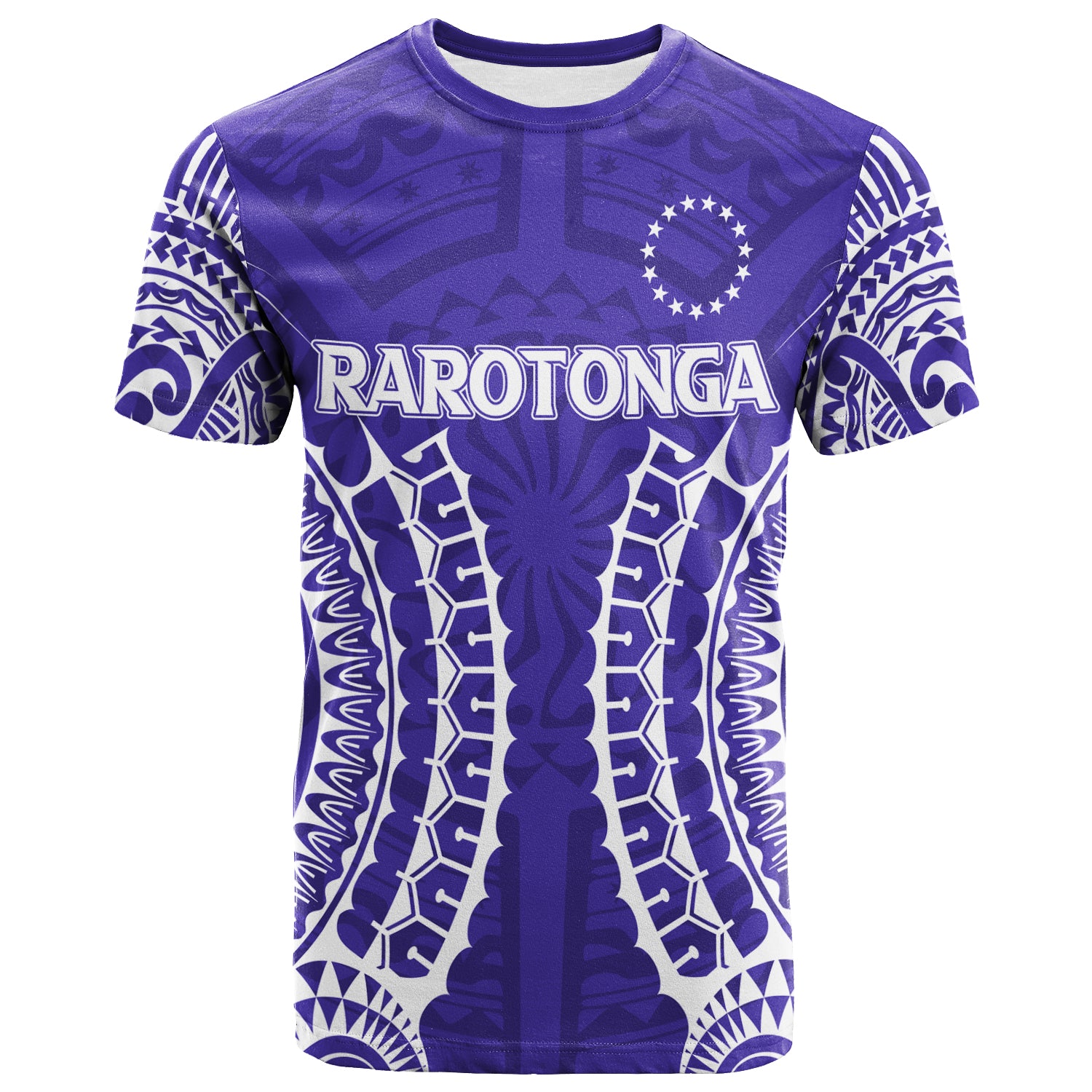 Custom Cook Islands Rarotonga T Shirt Purple Tribal Pattern LT12 Unisex Purple - Polynesian Pride