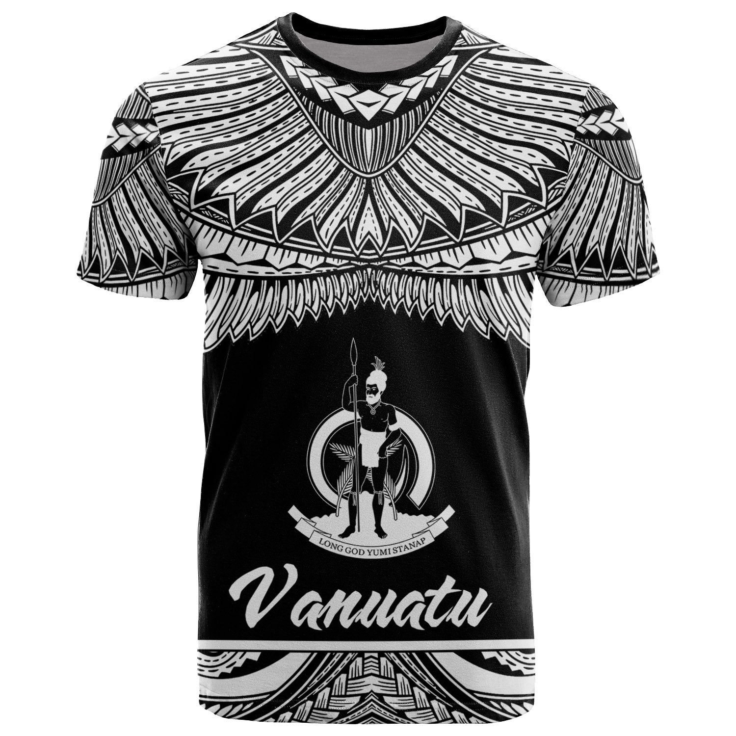 Vanuatu Polynesian T Shirt Vanuatuan Pride White Version Unisex White - Polynesian Pride