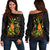 Chuuk Polynesian Personalised Women's Off Shoulder Sweater - Legend of Chuuk (Reggae) Art - Polynesian Pride