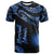 Marshall Islands Polynesian T Shirt Poly Tattoo Blue Version Unisex Blue - Polynesian Pride