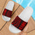 Kanaka Map Tribal Slide Sandals Red White White - Polynesian Pride