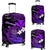 Hawaii Turtle With Plumeria Leaf Purple Luggage Covers - LT12 Luggage Covers Black - Polynesian Pride