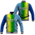 Vanuatu Malampa Fiji Day Baseball Jacket - Flag Version - LT12 Unisex Green - Polynesian Pride